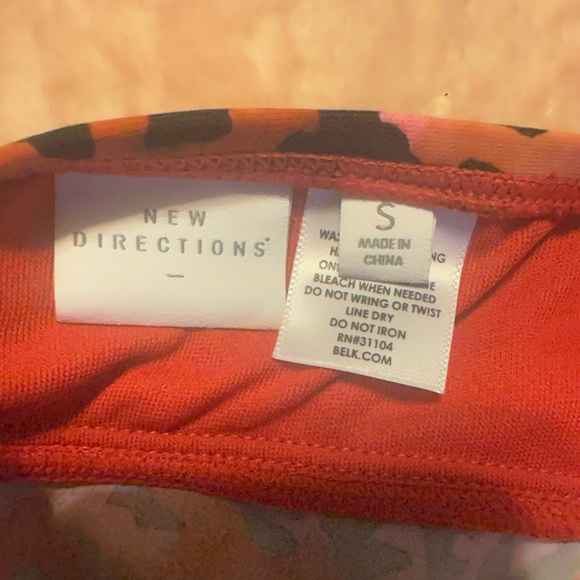 Leopard Animal Print Swim Top Size Small by New Directions - Picture 3 of 10